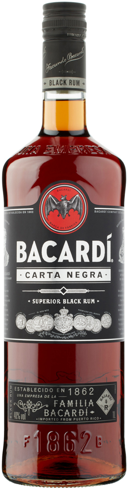 Bacardi Carta Negra Fles 100 cl 40%