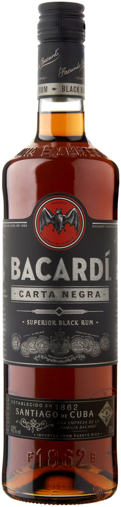 Bacardi Carta Negra Fles 70 cl 40%