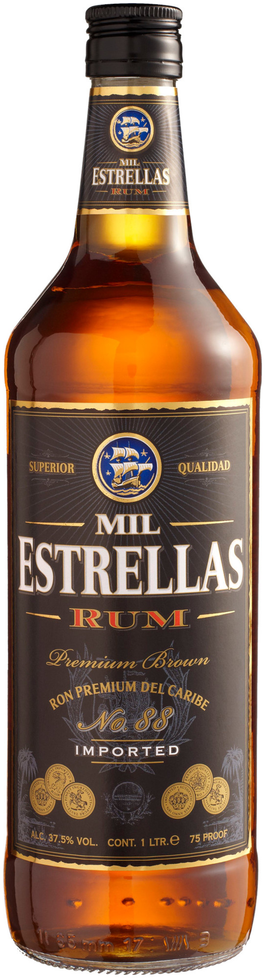 Mil Estrellas Brown Fles 100 cl 37,5%