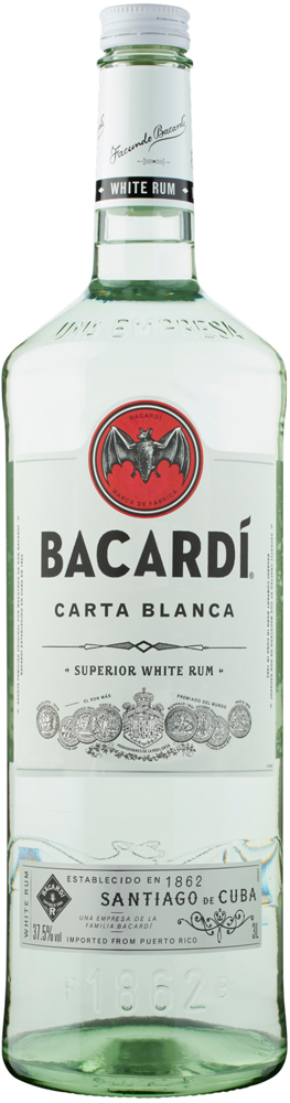 Bacardi Carta Blanca Fles 300 cl 37,5%