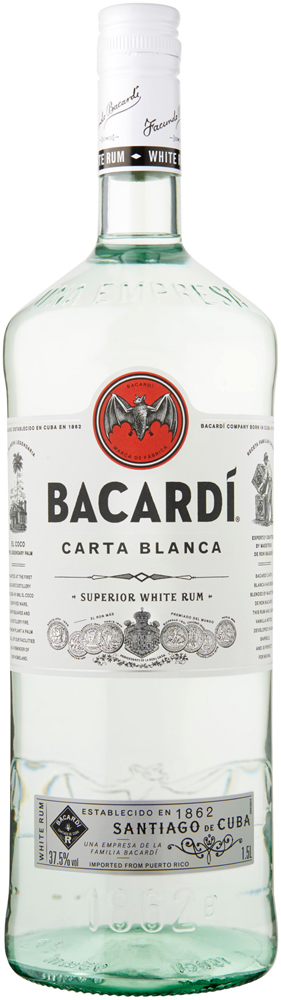 Bacardi Carta Blanca Fles 150 cl 37,5%