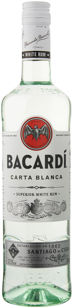 Bacardi Carta Blanca Fles 70 cl 37,5%