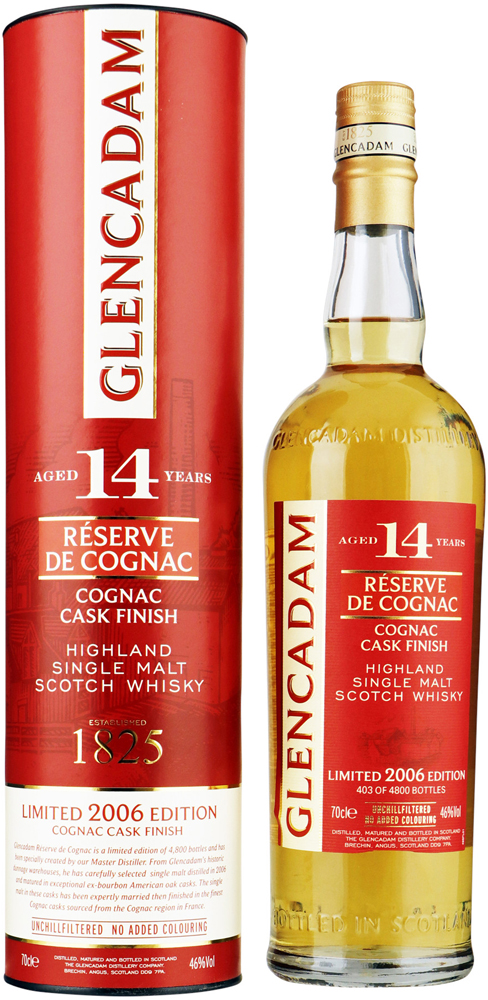 Glencadam 14Y Cognac Cask Fles 70 cl 46%