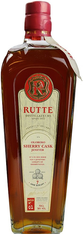 Rutte Oloroso Sherry Cask Jenever Fles 70 cl 38%