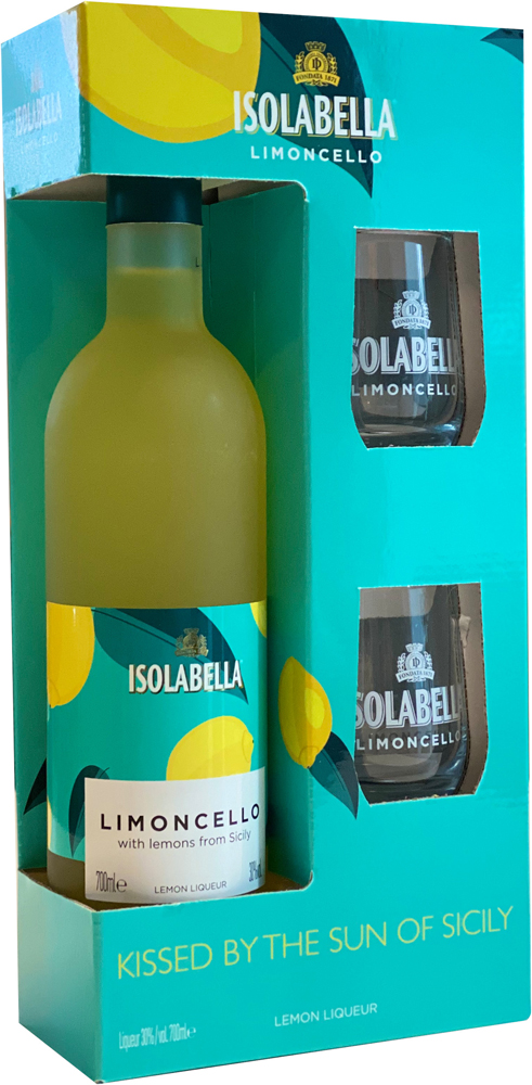 Isolabella Limoncello + 2 glazen Fles 70 cl 30%