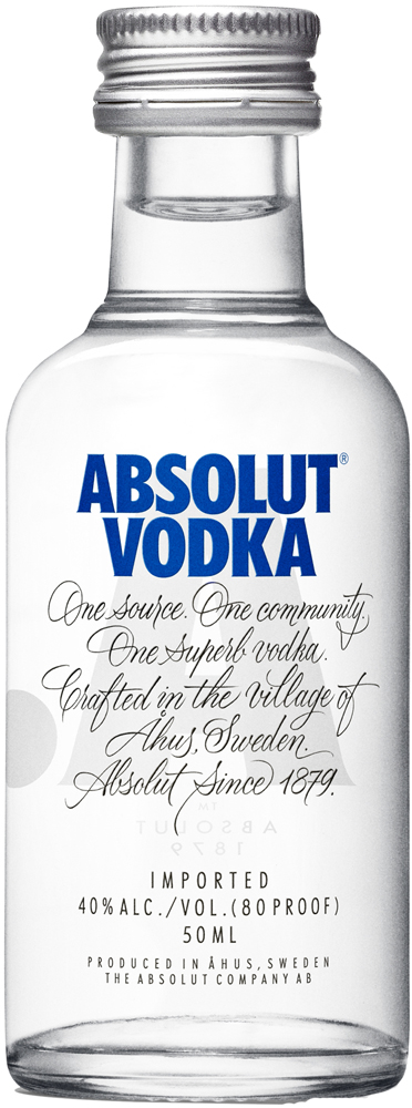 Absolut Wodka mini Tray 12x5 cl 40%