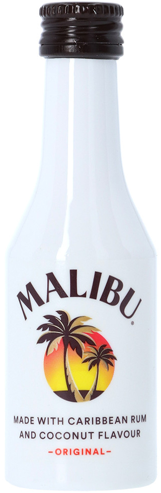 Malibu mini pet Doos 12x5 cl 21%