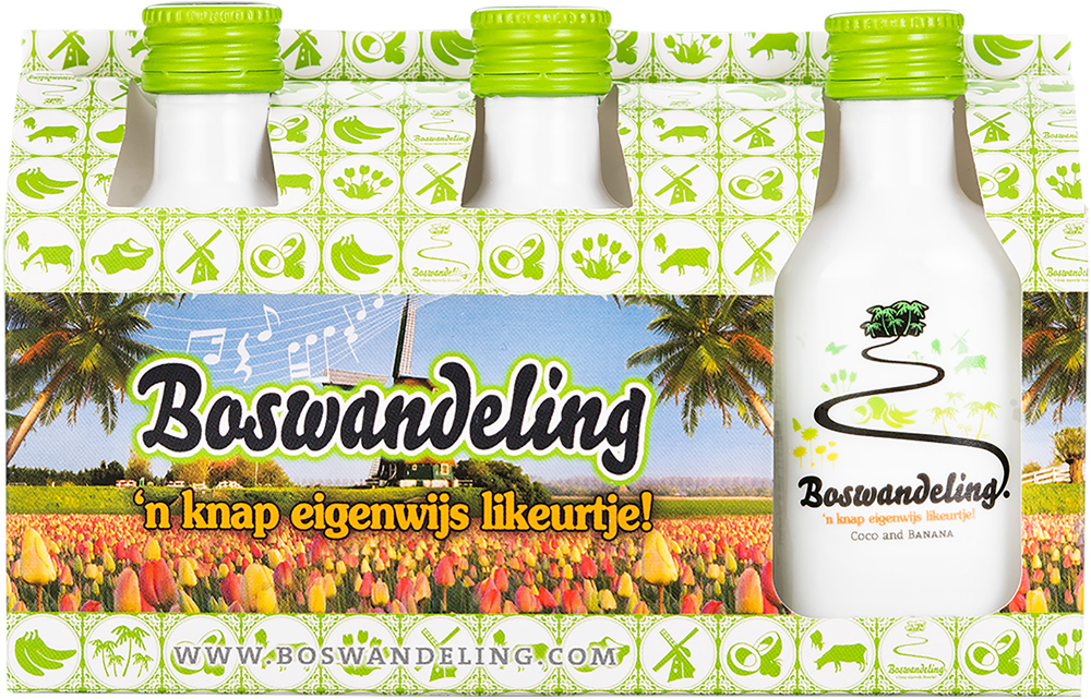 Boswandeling mini pet Doos 8x3x5cl 15%