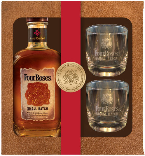 Four Roses Small Batch GV +2 glazen Fles 70 cl 45%