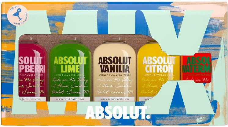 Absolut Five mini GV Tray 5x5 cl 38,8%