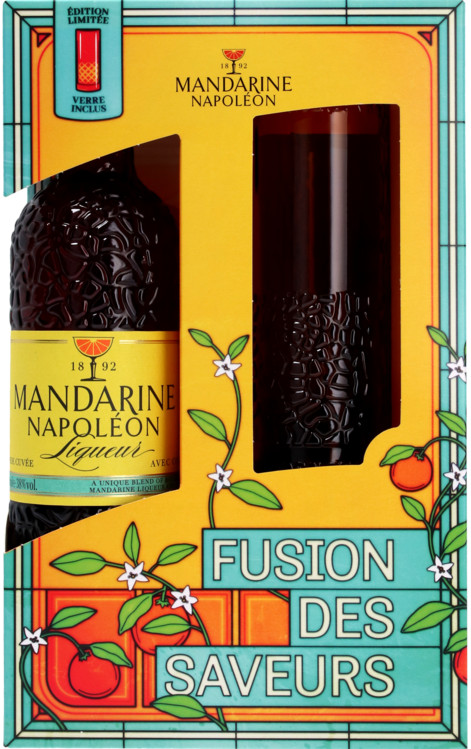 Mandarine Napoleon GV +glas Fles 70 cl 38%