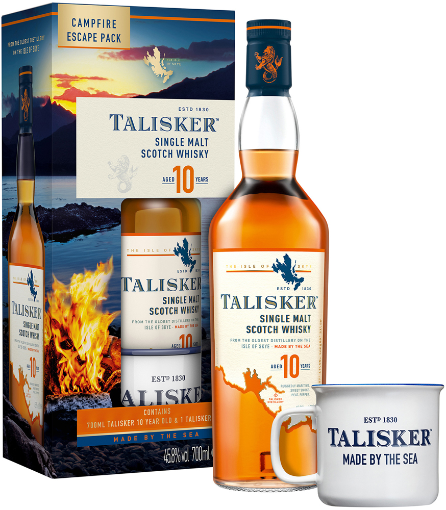 Talisker SM 10Y GV + mok Fles 70 cl 45,8%