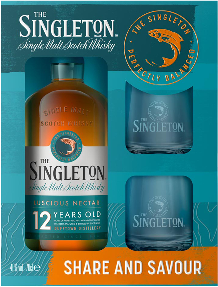 Singleton Dufftown +2 Tumblers Fles 70 cl 40%