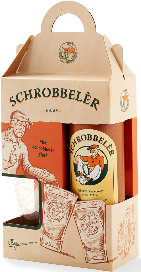 Schrobbeler GV +glas Fles 35 cl 21,5%