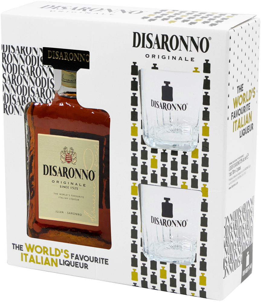 Disaronno + 2 glazen Fles 70 cl 28%