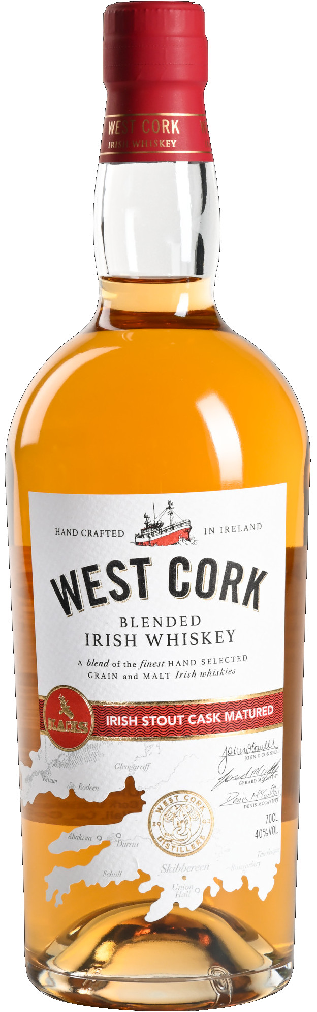 West Cork Irish Stout Cask Fles 70 cl 40%