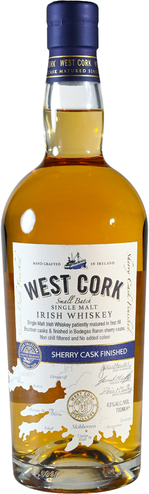 West Cork Irish SM Sherry Cask Fles 70 cl 43%