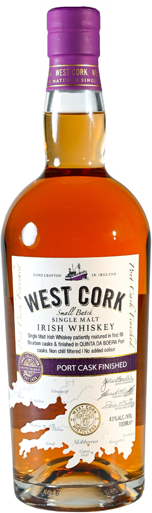 West Cork Irish SM Port Cask Fles 70 cl 43%