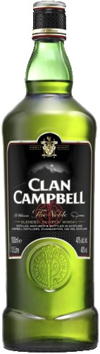 Clan Campbell Scotch Blend. Whisky Fles 100 cl 40%