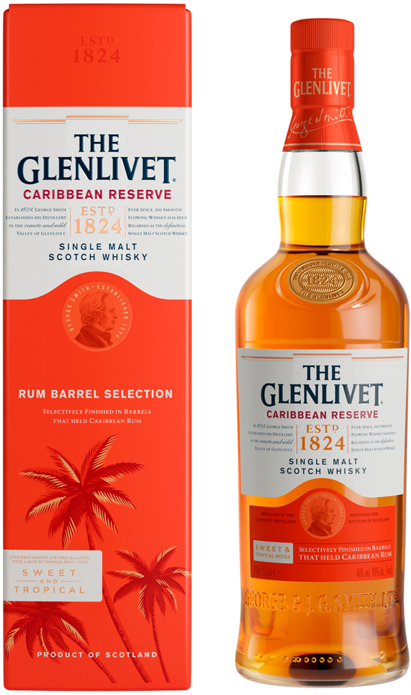 Glenlivet Caribbean Reserve Fles 70 cl 40%