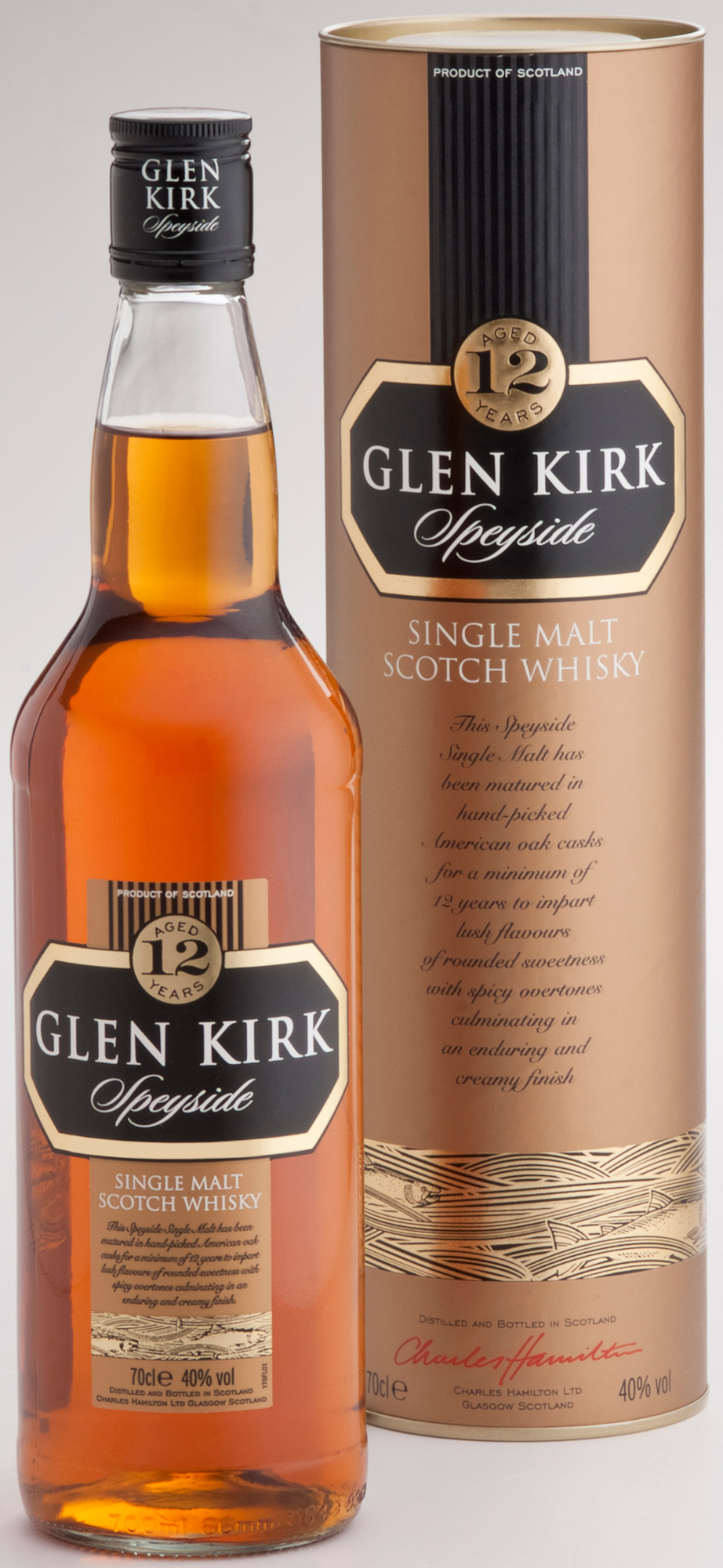 Glen Kirk Single Malt 12Y Fles 70 cl 40%