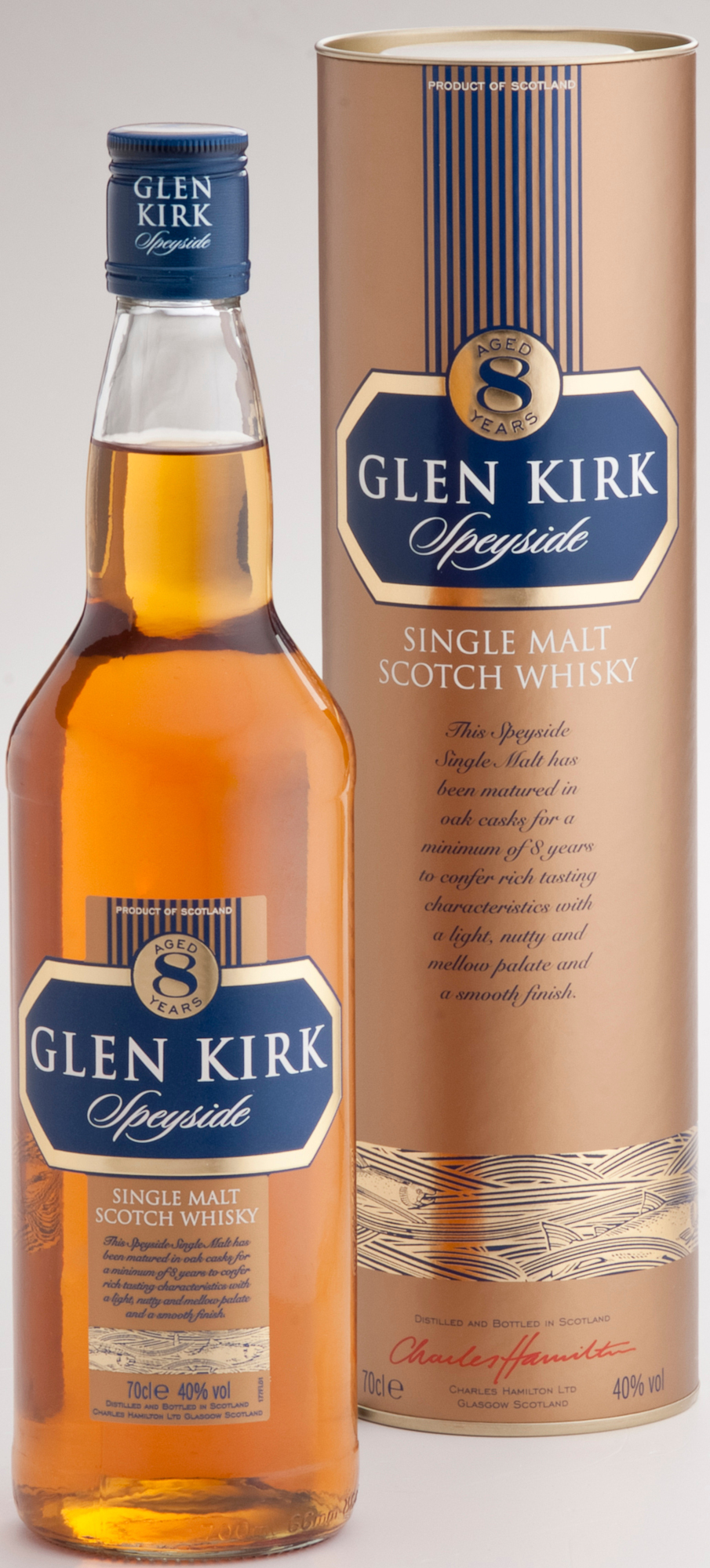 Glen Kirk Single Malt 8Y Fles 70 cl 40%