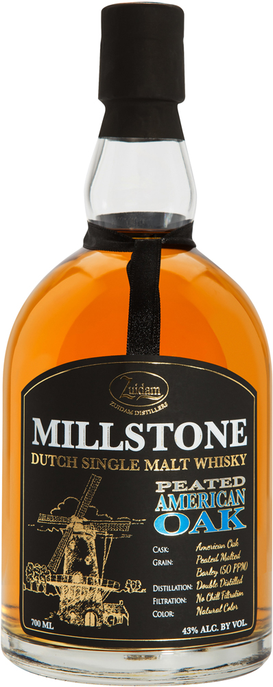 Zuidam Millstone Peated Americ. Oak Fles 70 cl 43%