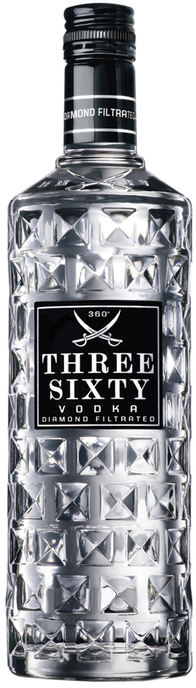 Three Sixty Vodka Fles 100 cl 37,5%