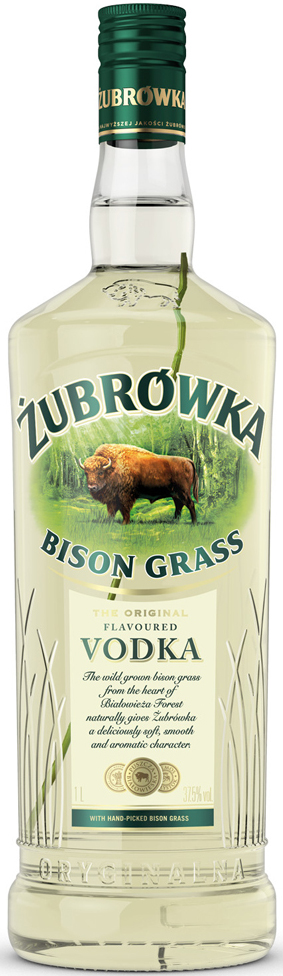 Zubrowka Bison Grass Vodka Fles 100 cl 37,5%