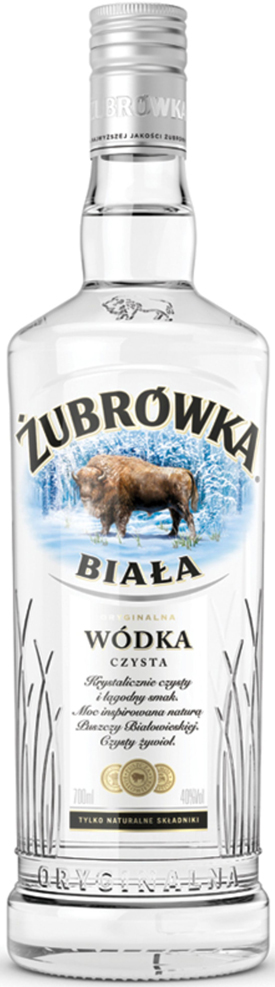 Zubrowka Biala Vodka Fles 70 cl 37,5%