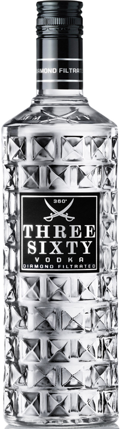 Three Sixty Vodka Fles 70 cl 37,5%