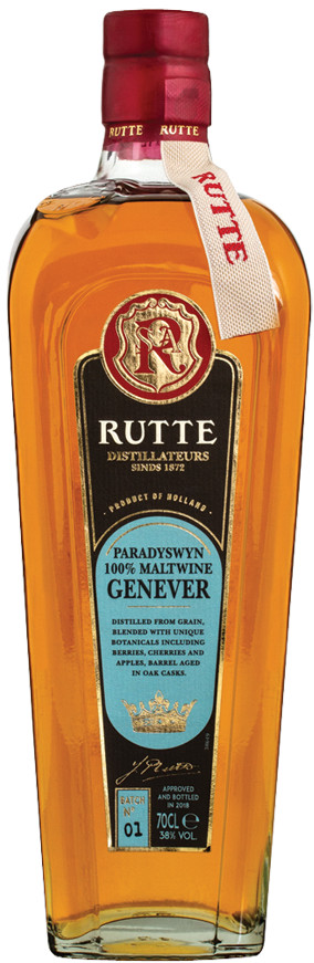 Rutte Paradyswyn Malt Genever Fles 70 cl 38%