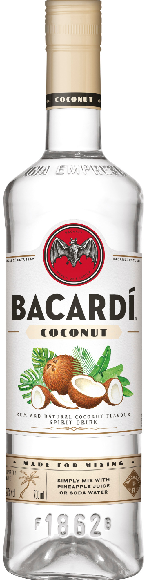 Bacardi Coconut Fles 70 cl 27%