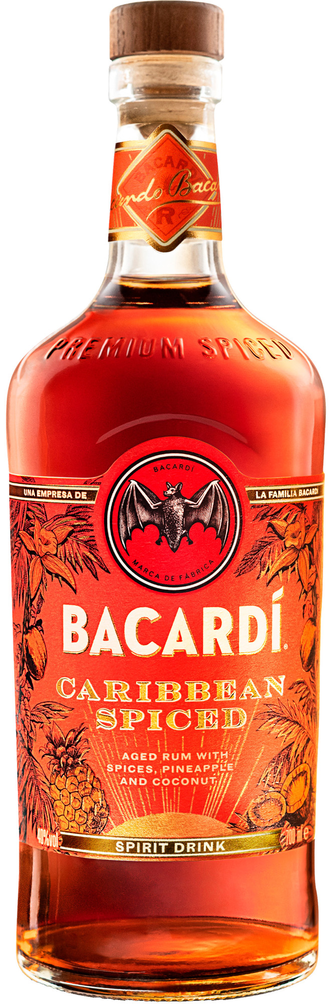 Bacardi Caribbean Spiced Fles 70 cl 40%