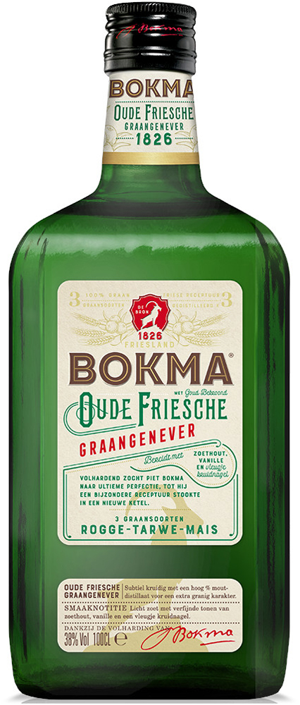 Bokma Oude Jenever Vierkant Fles 100 cl 38%