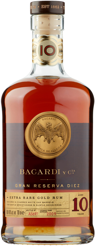 Bacardi Gran Reserva Diez Fles 70 cl 40%