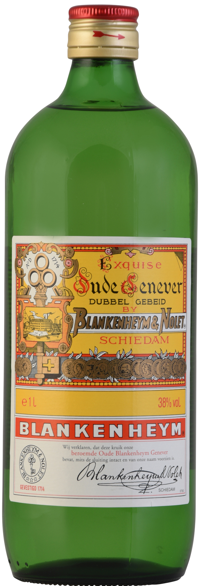 Blankenheym Oude Jenever Fles 100 cl 38%