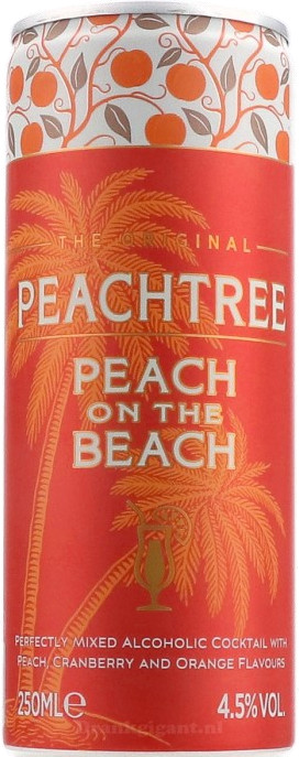 Peachtree Peach On The Beach Tray 12x25 cl 4,5%