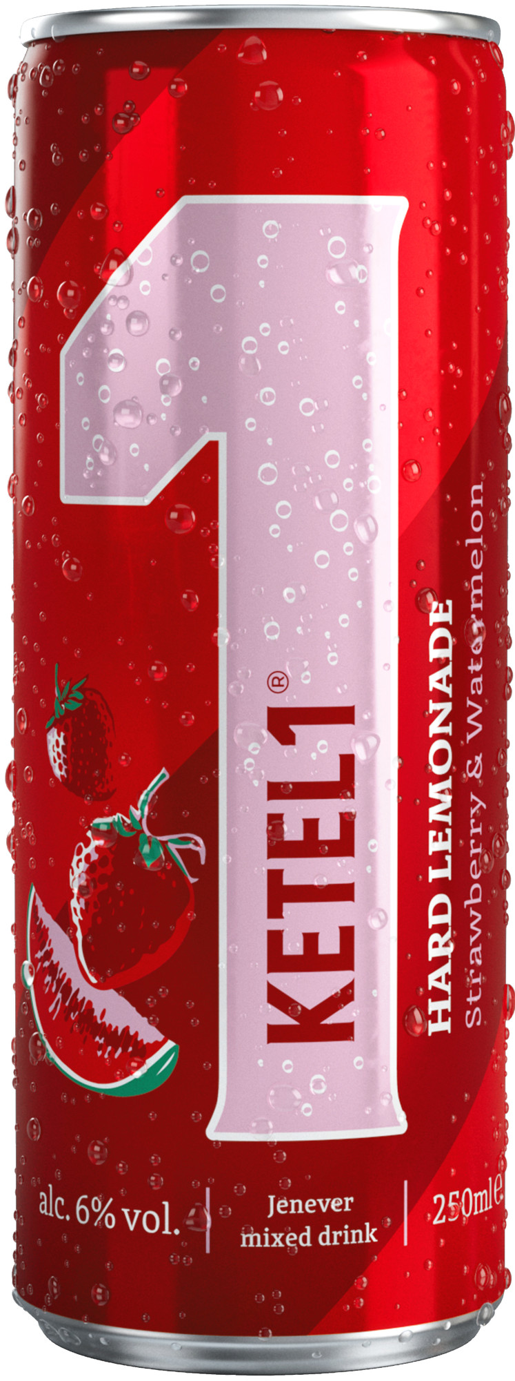 Ketel 1 Strawb. & Watermel. blik Tray 12x25 cl 6%