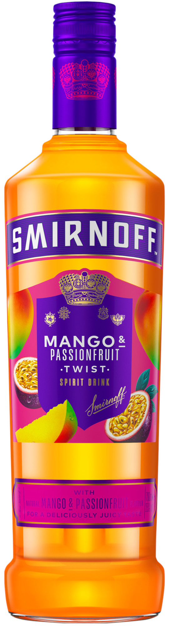 Smirnoff Mango & Passionfruit Fles 70 cl 25%