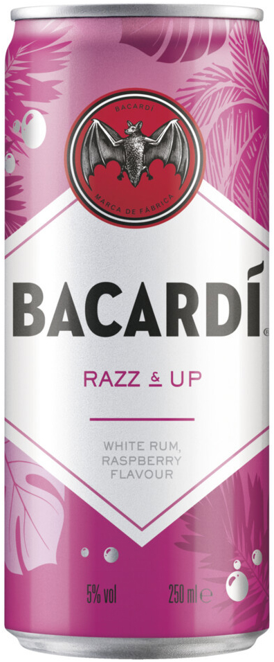 Bacardi Razz & Up blik Tray 12x25 cl 5%