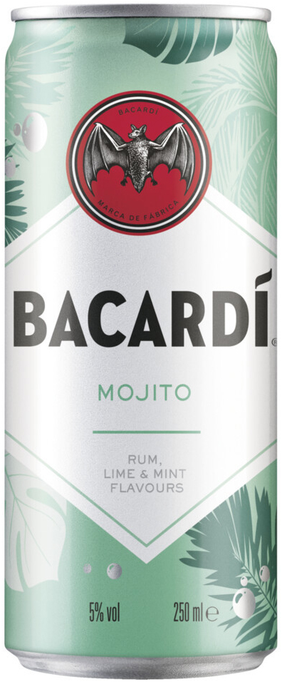 Bacardi Mojito blik Tray 12x25 cl 5%