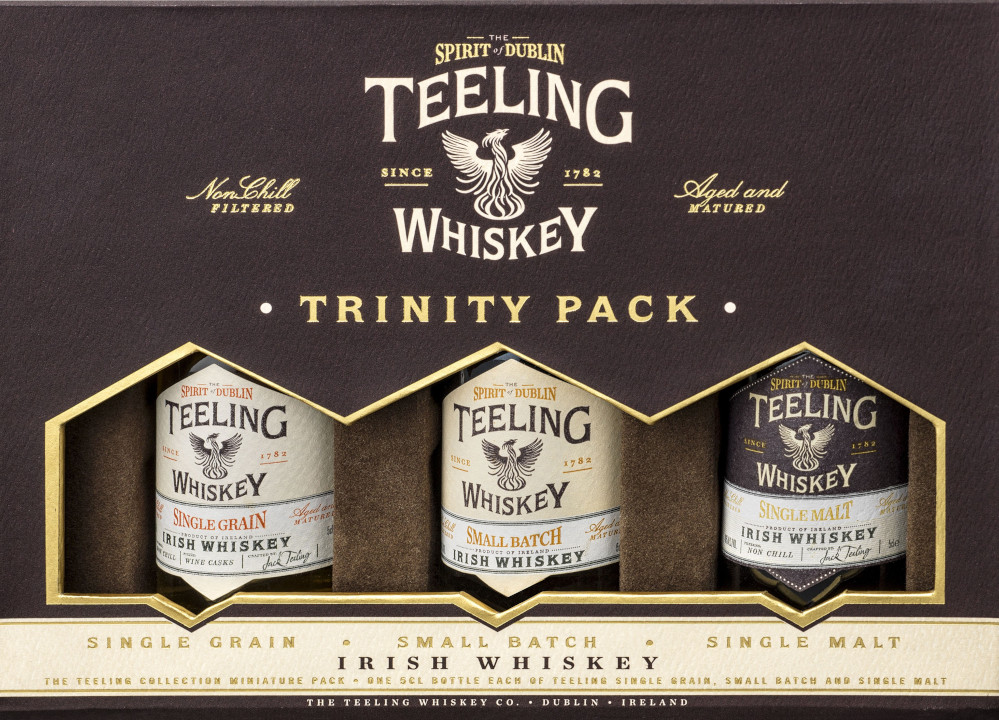 Teeling Trinity Pack Doos 3x5 cl 46%