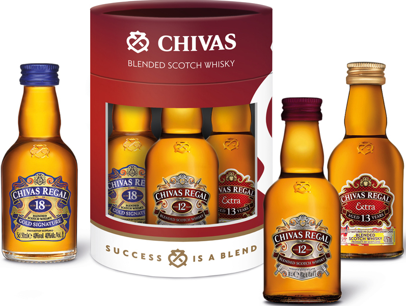 Chivas Regal Minibox Doos 6x3x5 cl 40%