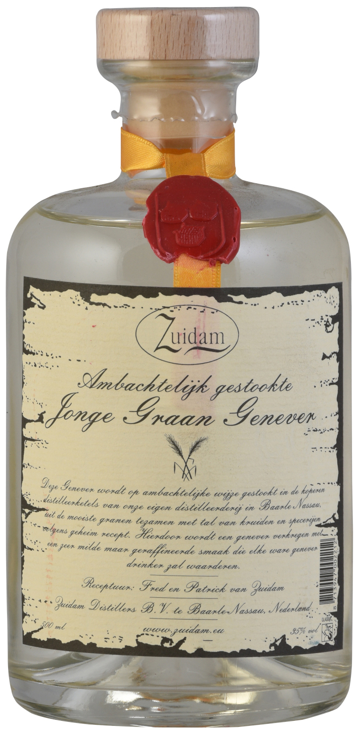 Zuidam Jonge Jenever Fles 50 cl 35%