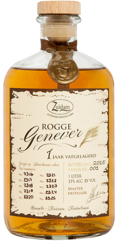 Zuidam Rogge Jenever Fles 100 cl 35%