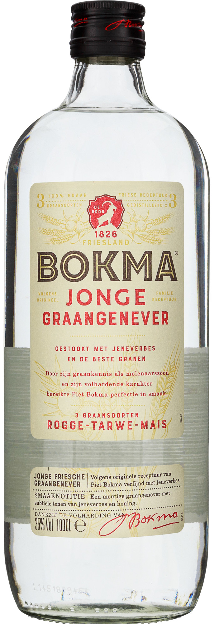 Bokma Jonge Jen. Rond Fles 100 cl 35%