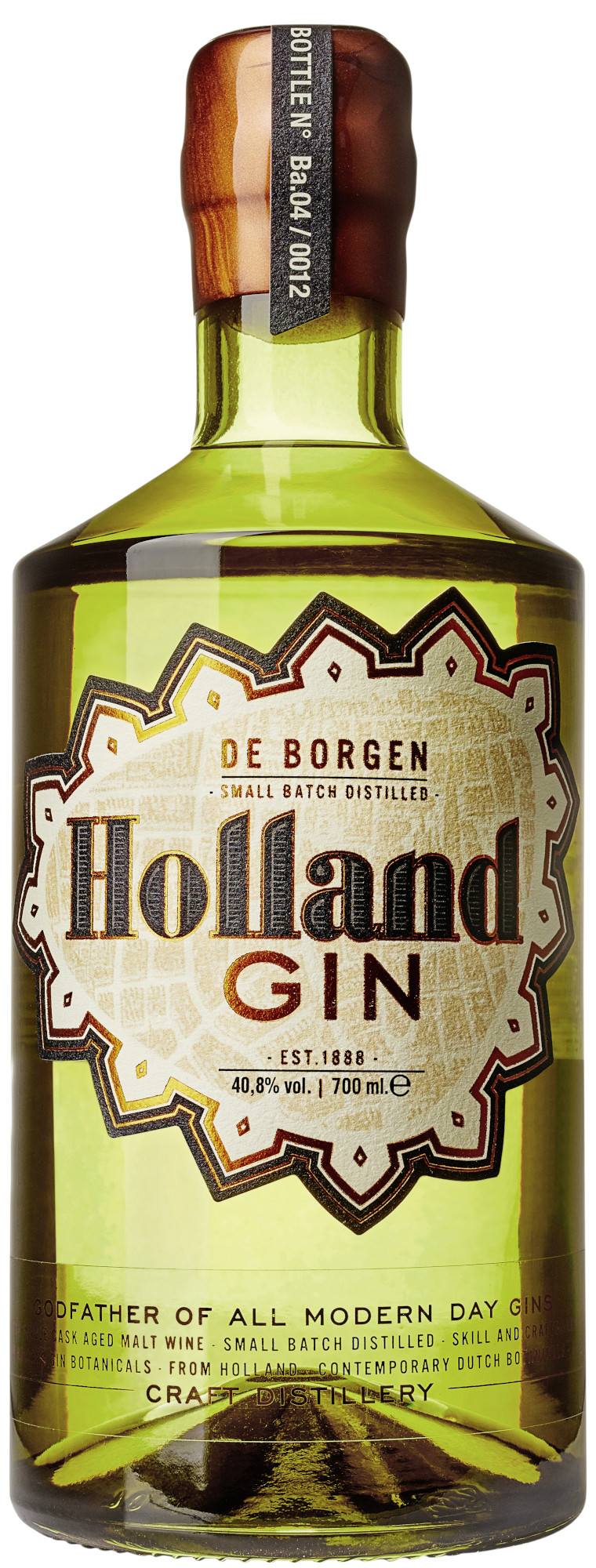 De Borgen Holland Gin Fles 70 cl 40,8%