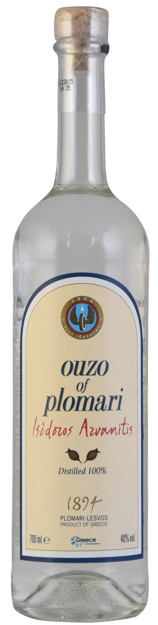 Ouzo Plomari Fles 70 cl 40%