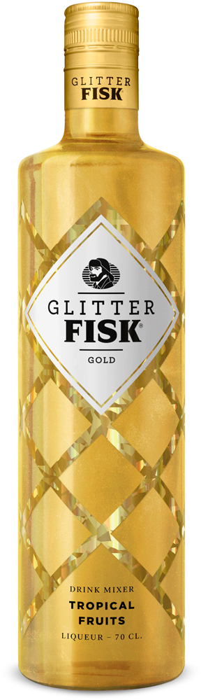 Glitter Fisk Gold Fles 70 cl 15%